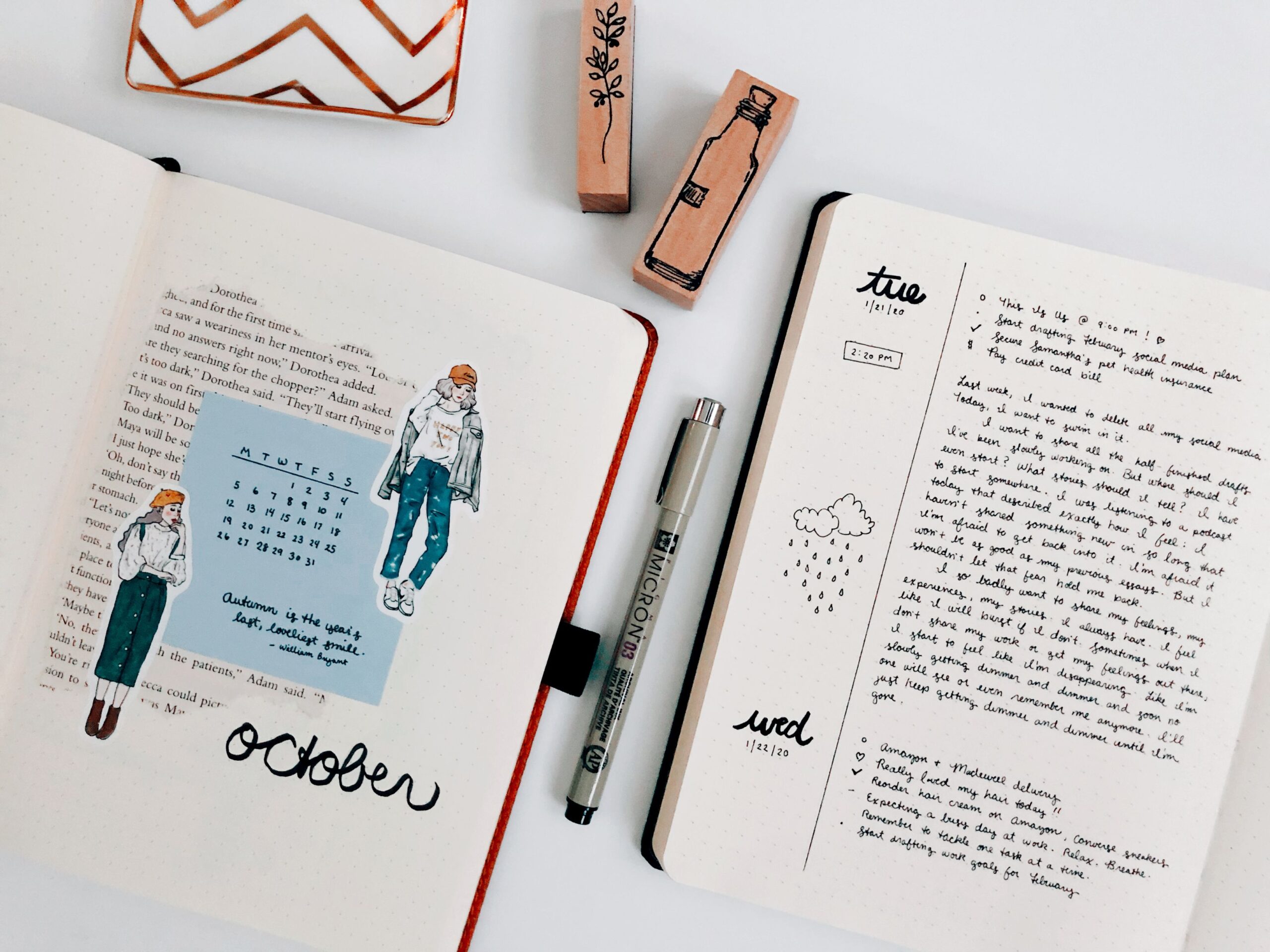 Minimal bullet journal